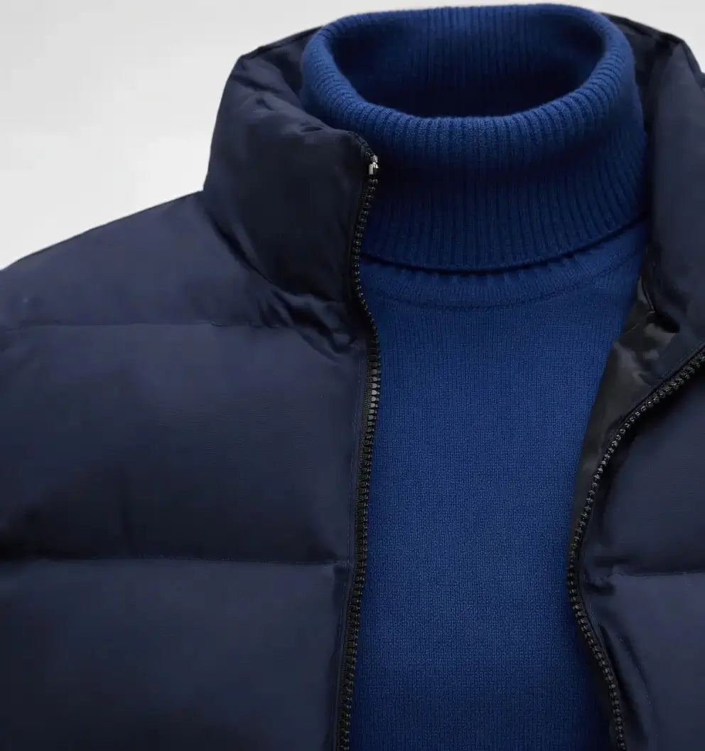 [60% OFF] Puffer Vest + Free Turtleneck Sweater