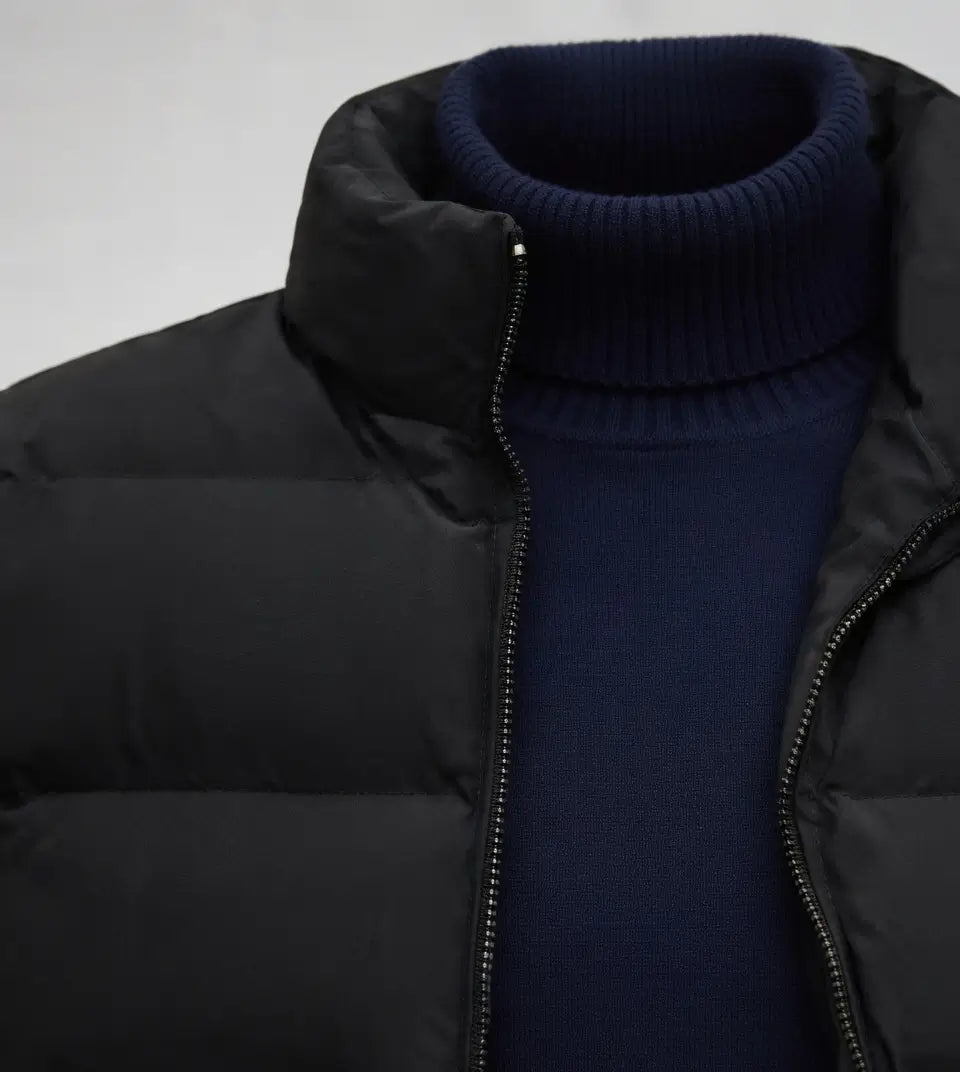 [60% OFF] Puffer Vest + Free Turtleneck Sweater