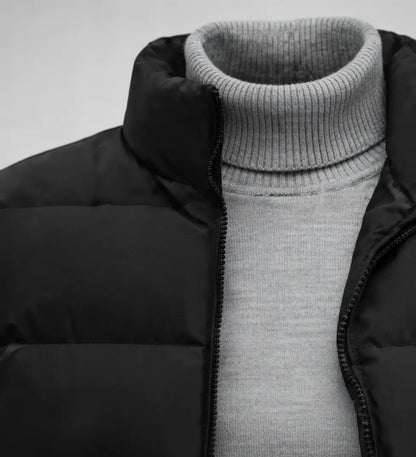 [60% OFF] Puffer Vest + Free Turtleneck Sweater